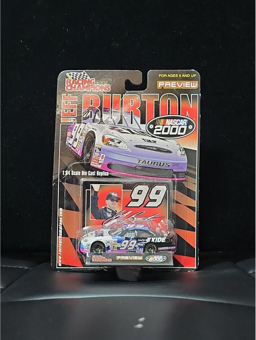 Racing Champions Nascar 2000 Jeff Burton 99 Exide Ford Taurus 1:64 Scale